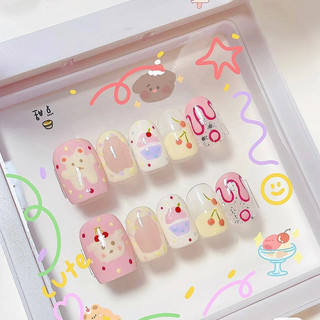 [NAILBOX ] MÓNG ÚP THIẾT KẾ MÀU HỒNG MIX SIÊU IÊU