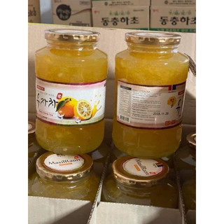 (HSD 2025) _ MẬT ONG CHANH ĐÀO HÀN QUỐC 1KG hũ thủy tinh