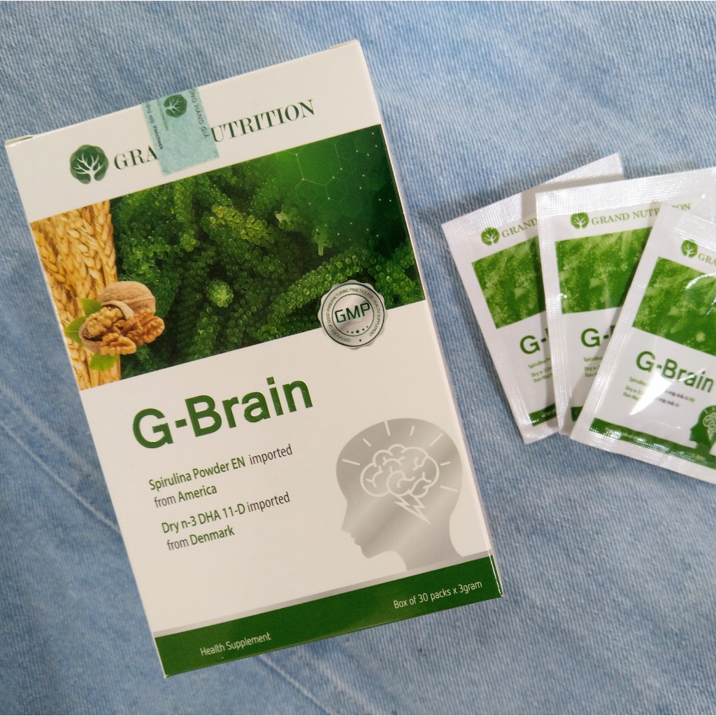  G-Brain Hỗ trợ phát triển Trí Não cho Trẻ hộp 30 gói 