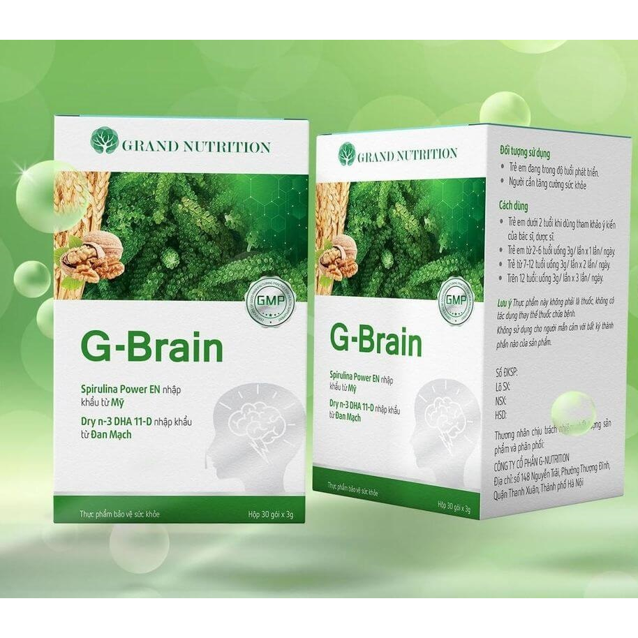 [CHÍNH HÃNG] G-Brain Hỗ trợ phát triển Trí Não cho Trẻ hộp 30 gói ( gbrain gold plus new)