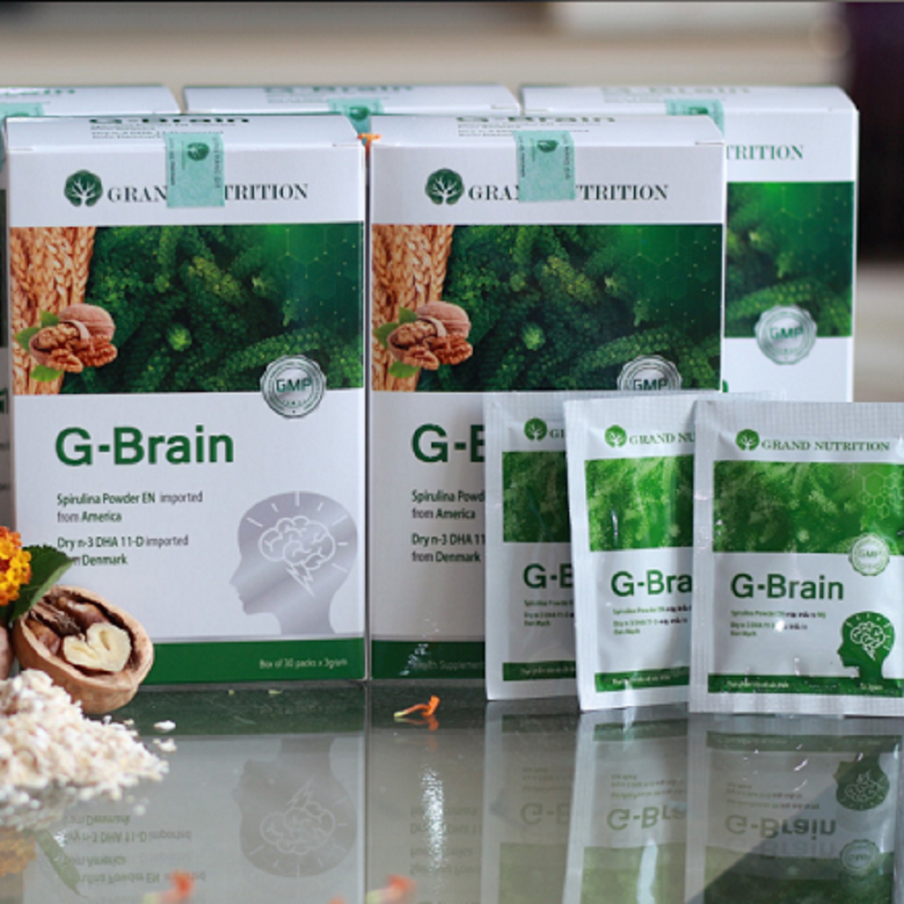 [CHÍNH HÃNG] G-Brain Hỗ trợ phát triển Trí Não cho Trẻ hộp 30 gói ( gbrain gold plus new)