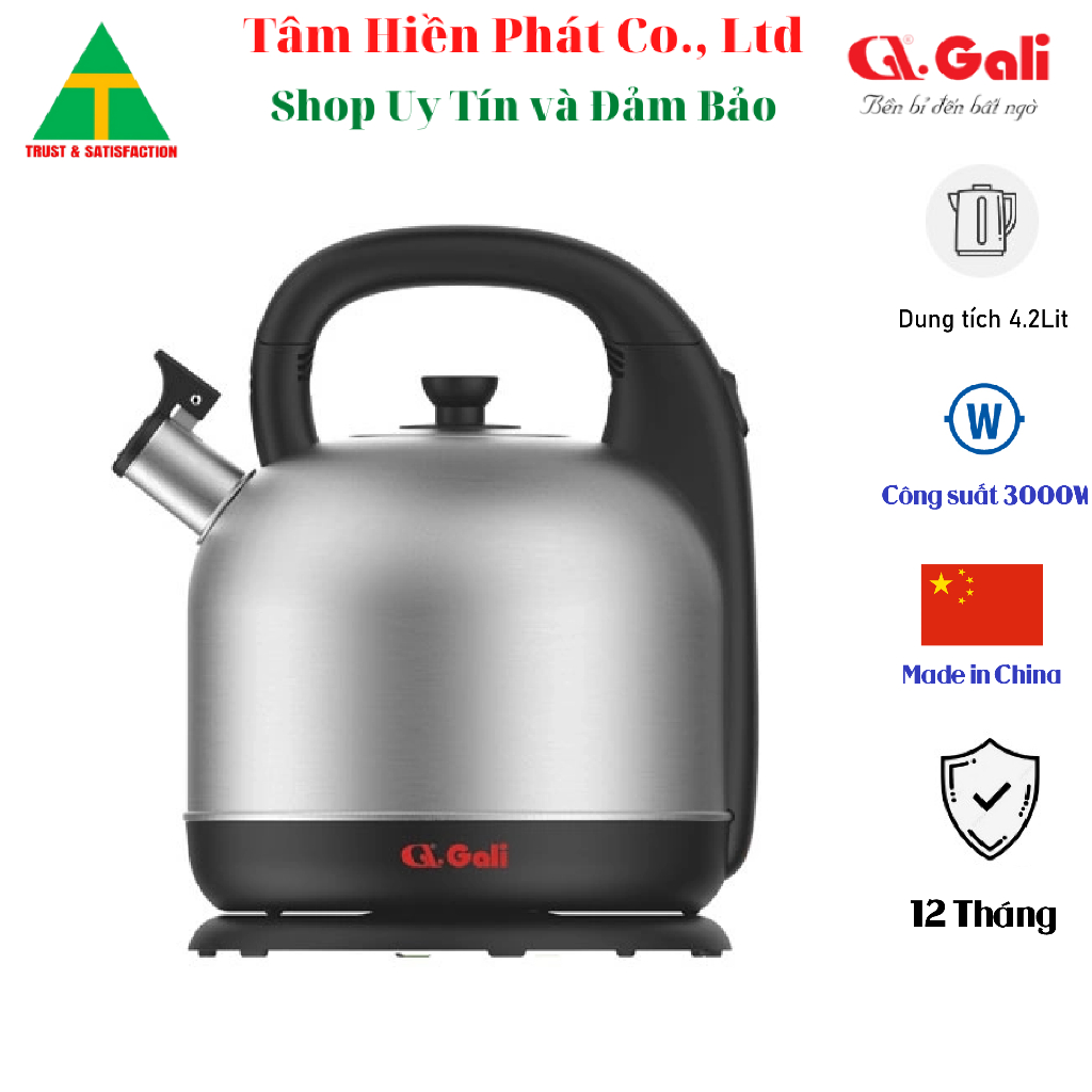 Ấm đun nước GALI GL-0042A Dung Tích 4.2L - 2800W - Hàng chính hãng - BH 12 Tháng