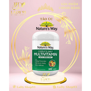 Vitamin Tảo Úc tổng hợp Nature’s Way Úc 200 viên - Xuất xứ Úc