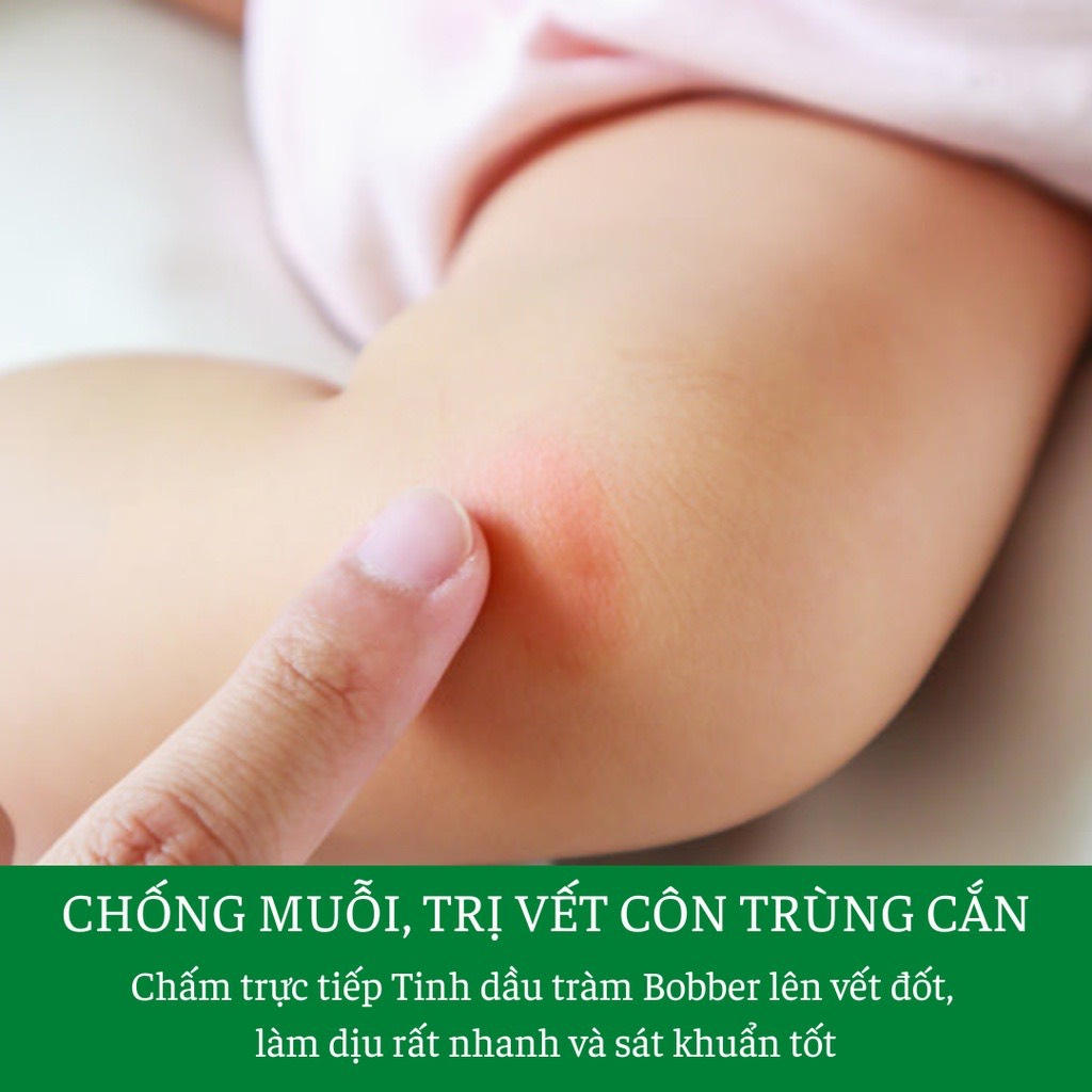Tinh dầu tràm nguyên chất Bobber 30ml hỗ trợ kích ứng mẩn ngứa, cảm lạnh cảm cúm cho trẻ
