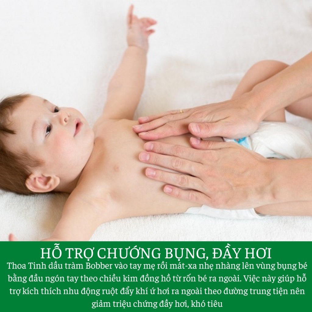 Tinh dầu tràm nguyên chất Bobber 30ml hỗ trợ kích ứng mẩn ngứa, cảm lạnh cảm cúm cho trẻ