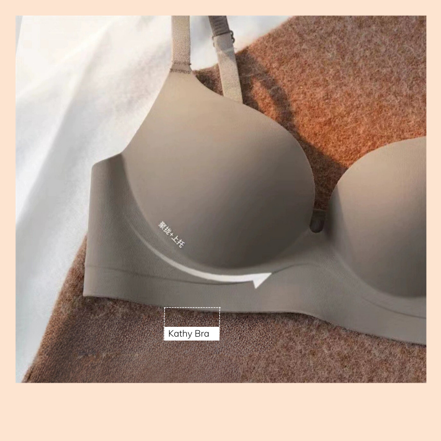 B73 Áo Lót Su Nâng Ngực Trơn Basic KATHY BRA Che Mỡ Lưng Không Gọng Đêm Vừa Mềm Mại Siêu Hót