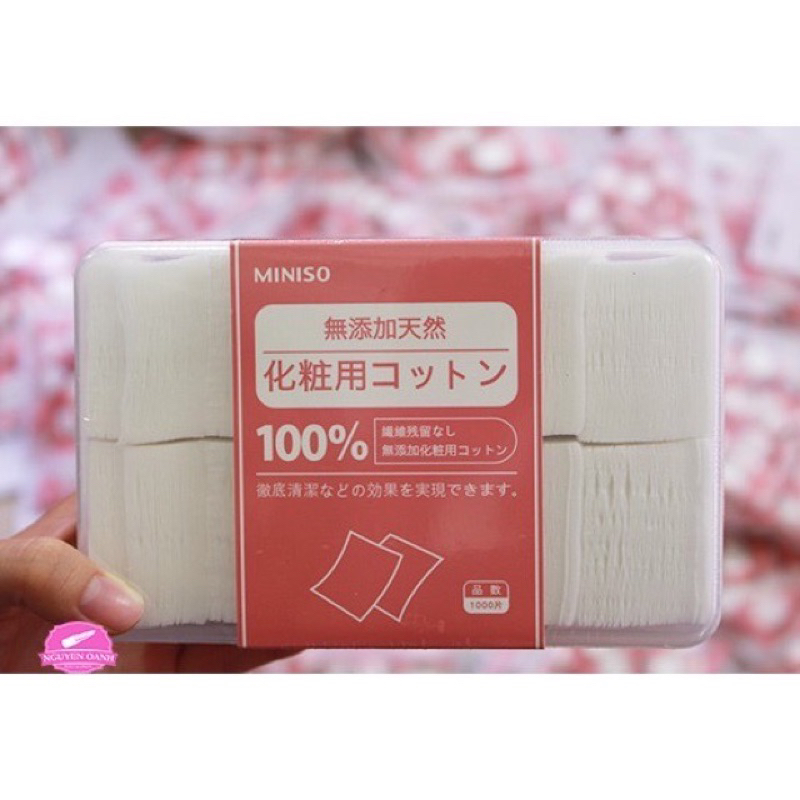 Bông tẩy trang cotton 1000 miếng