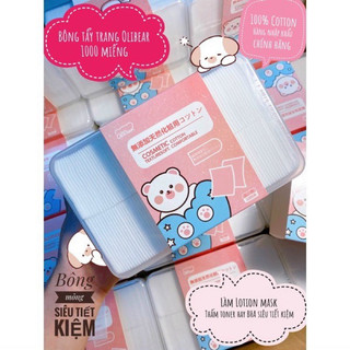 Bông tẩy trang cotton 1000 miếng