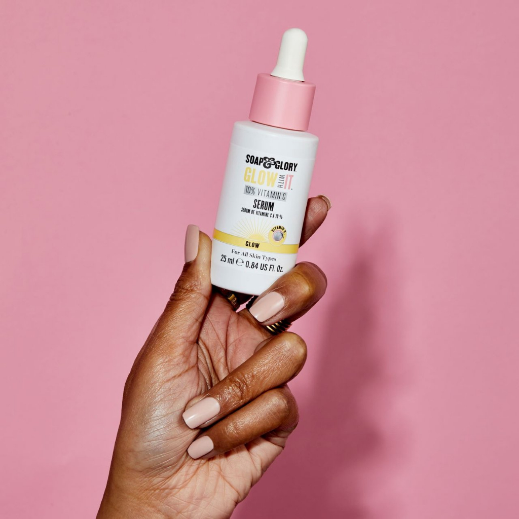 Serum vitC sáng da Soap & Glory Glow With It 10% Vitamin C Serum 25mL