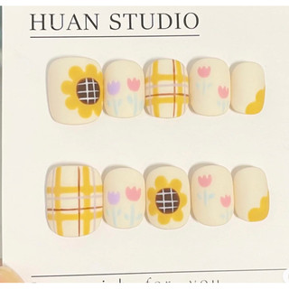 [NAILBOX ] MÓNG ÚP THIẾT KẾ MÀU VÀNG MIX SIÊU XINH