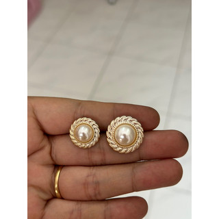Sét 5 - 10 nút ngọc xoáy viền vàng