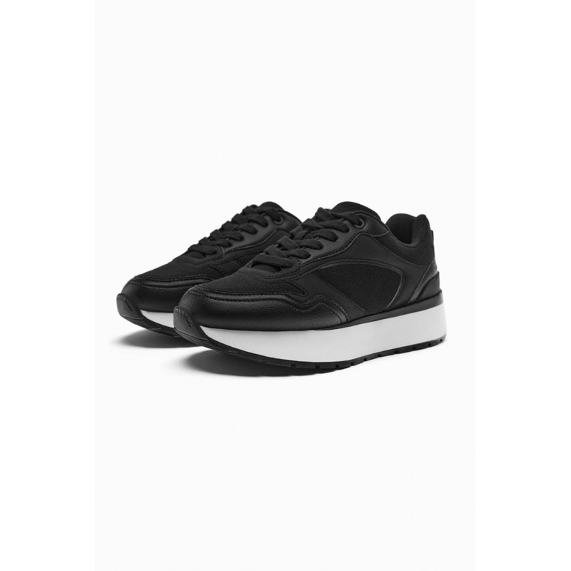 Giày Sneakers Nữ Traners Đen ZR