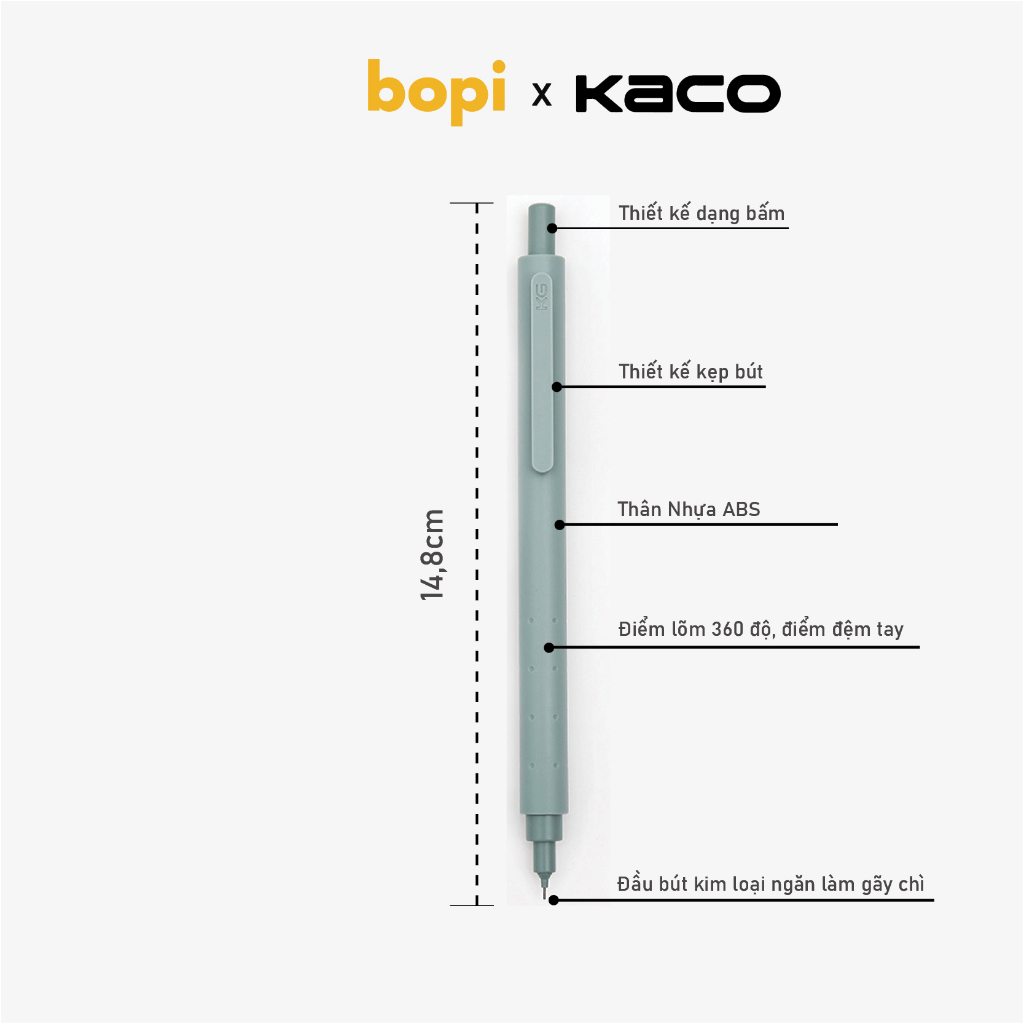 Bút chì bấm cơ học Kaco Rocket