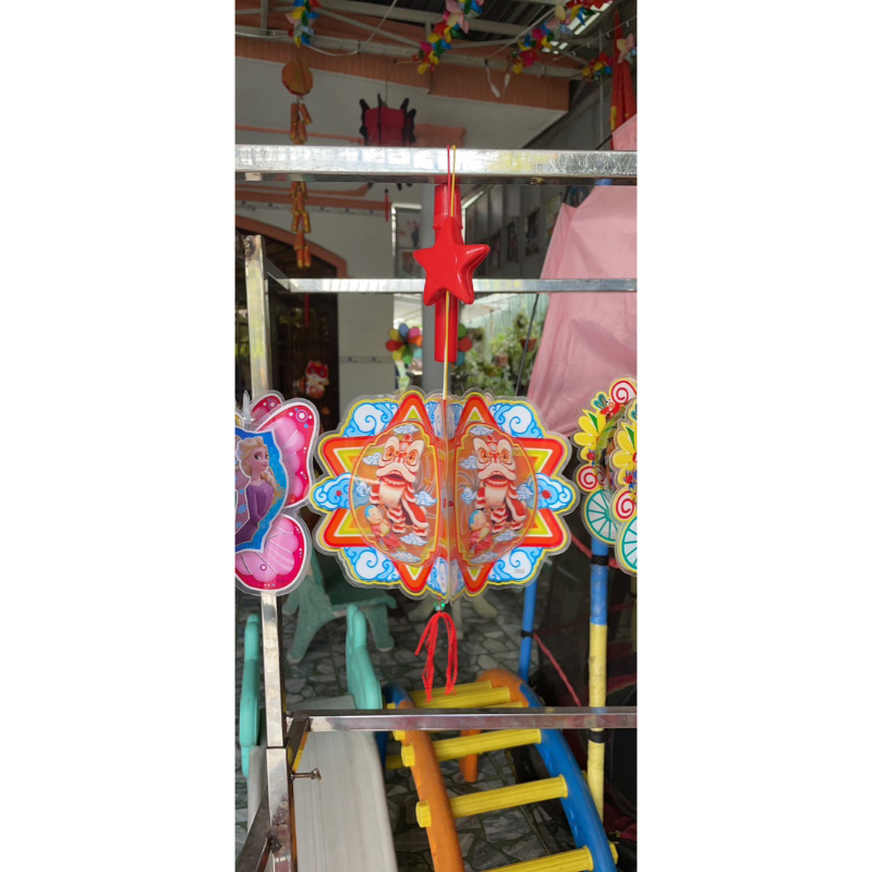 Lồng đèn trung thu 5d có cán nhạc và đèn