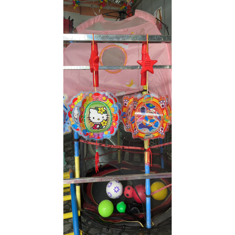 Lồng đèn trung thu 5d có cán nhạc và đèn