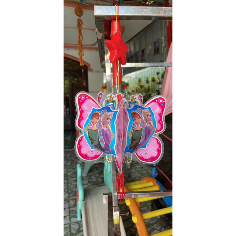 Lồng đèn trung thu 5d có cán nhạc và đèn