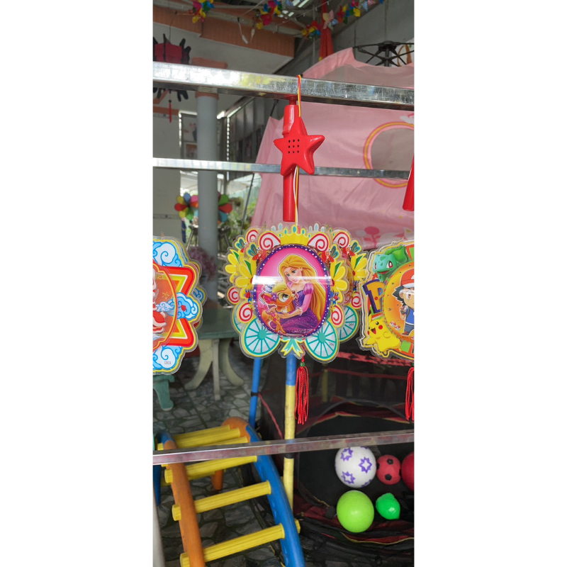 Lồng đèn trung thu 5d có cán nhạc và đèn