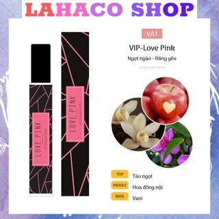 Love pink- tinh dầu nước hoa nữ dạng lăn thơm lâu, nước hoa nữ chính hãng mini 12ml Lahaco Shop