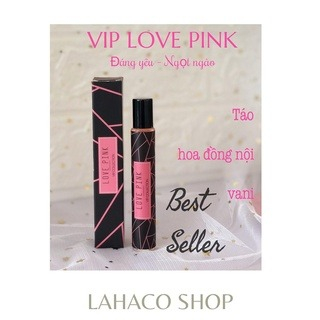 Love pink- tinh dầu nước hoa nữ dạng lăn thơm lâu, nước hoa nữ chính hãng mini 12ml Lahaco Shop