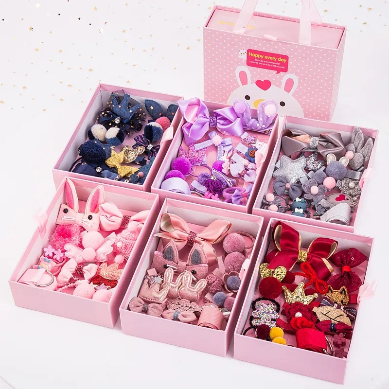 Set 18 Chi Tiết Kẹp Tóc Hàn Quốc Cột Tóc Cho Bé Gái - LoiChoi Kids