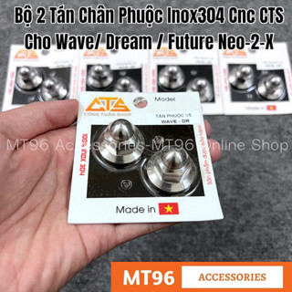 Bộ 2 Tán Chân Phuộc Inox Cnc V5 CTS Gắn Wave, Dream, Future Neo, Future 2 (X), Future 110