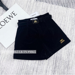 Quần sóc nhung cl kèm đai