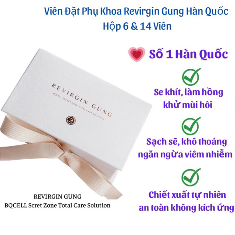 Hộp đựng Revirgin - gung Hàn Quốc, 14 viên
