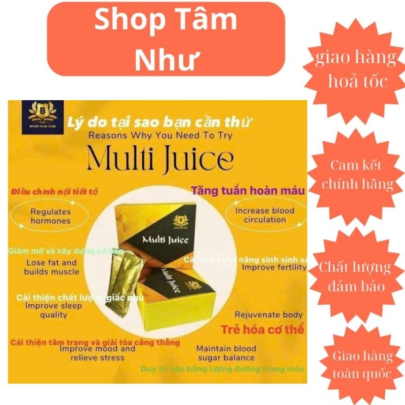 combo 10 Multi Juice – Tăng Cường Sinh Lý Nam &amp; Nữ