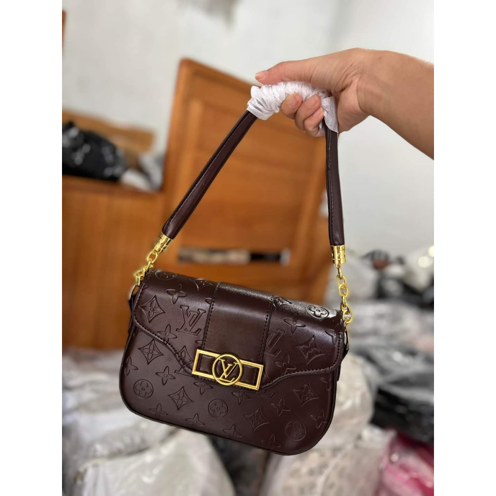 Túi đeo chéo - túi đeo vai L-V DẬP CHÌM SIÊU ĐẸP HOT TREND KÈM 2 DÂY ĐEO