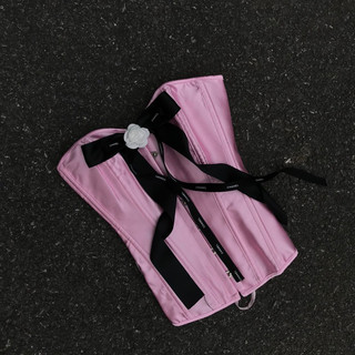 (𝐈𝐠 : 𝐂𝐢𝐜𝐢𝐥𝐢𝐚 𝐕𝐢𝐧𝐭𝐚𝐠𝐞) Pinky Ciara Corset lụa kèm tag hoa ảnh thật feedback ship hoả tốc