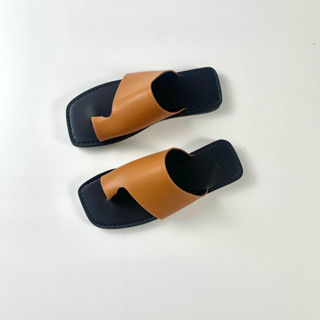 Dép Nam, Nữ M07 Quai Ngang Xỏ Ngón Đế Vuông Đi Biển Big Size 34-42