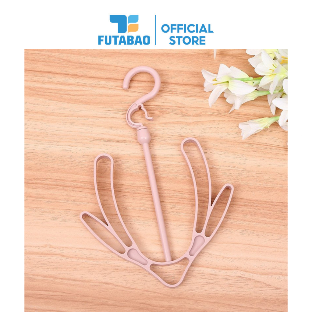 Móc Phơi Giày Dép Thông Minh Xoay 360 Độ Bằng Nhựa Cao Cấp, Móc Phơi Giày Đa Năng Futabao