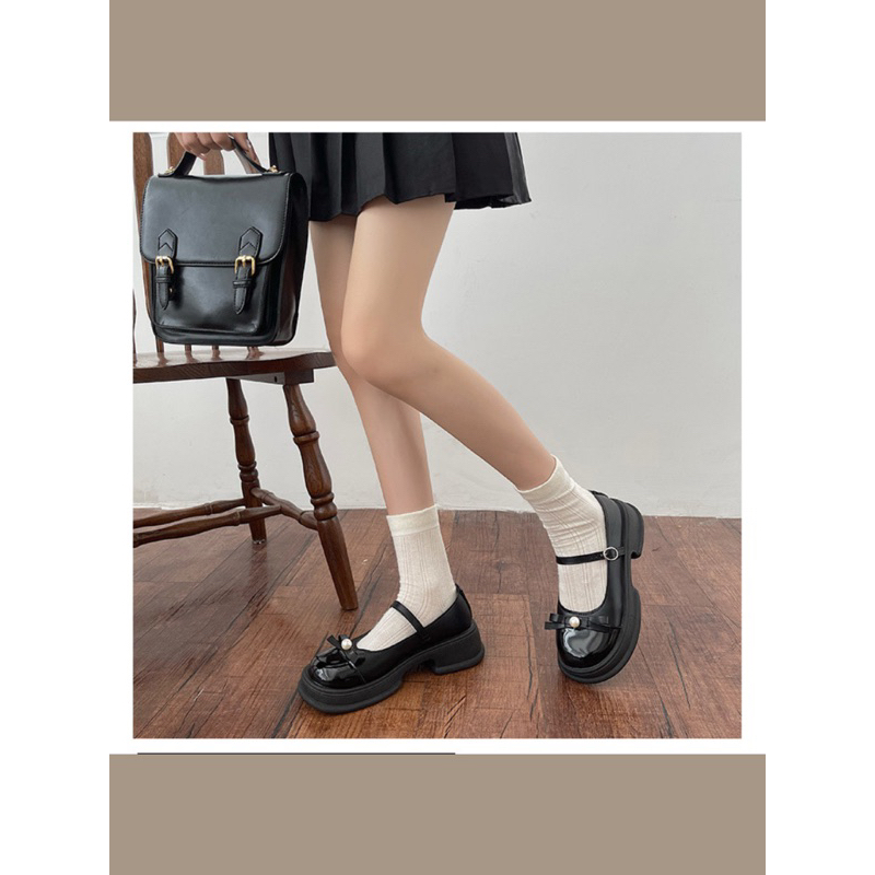 Giày lolita, giày mery jane đế nhẹ êm thơi trang. Giày đi học đi chơi phong cách thời thượng.Ms: LOLITA NƠ NGỌC