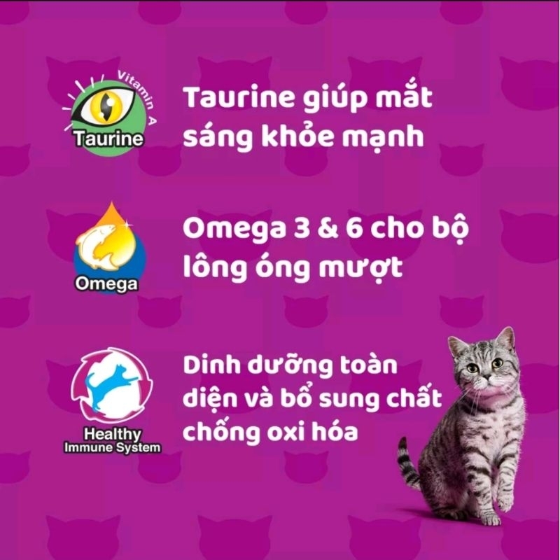 Pate mèo whiskas lon 400gr dành cho mèo lớn