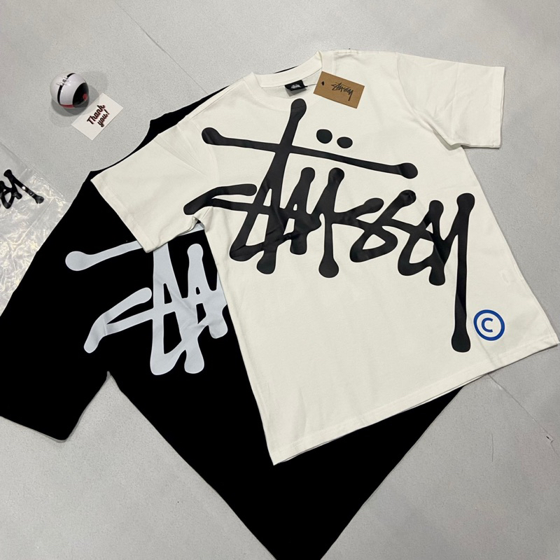 Áo Thun Unisex Stu:ssy Bản To - Chất Cotton - Đầy Đủ Tag