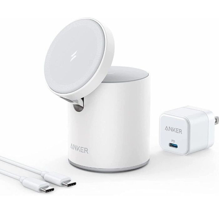 Bộ sạc không dây để bàn ANKER B2568 Magnetic Wireless Charge  dành cho iP 12 / iP 13 và tai nghe