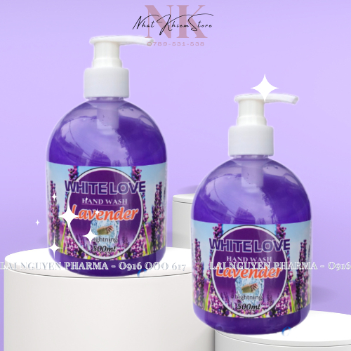 Nước rửa tay White Love hương lavender chai 500ml