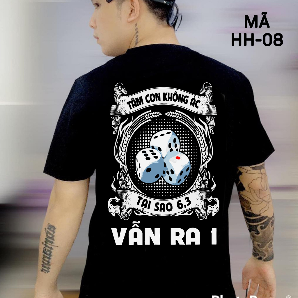 Áo thun nam in hình - Tâm con không ác tại sao 6.3 vẫn ra 1