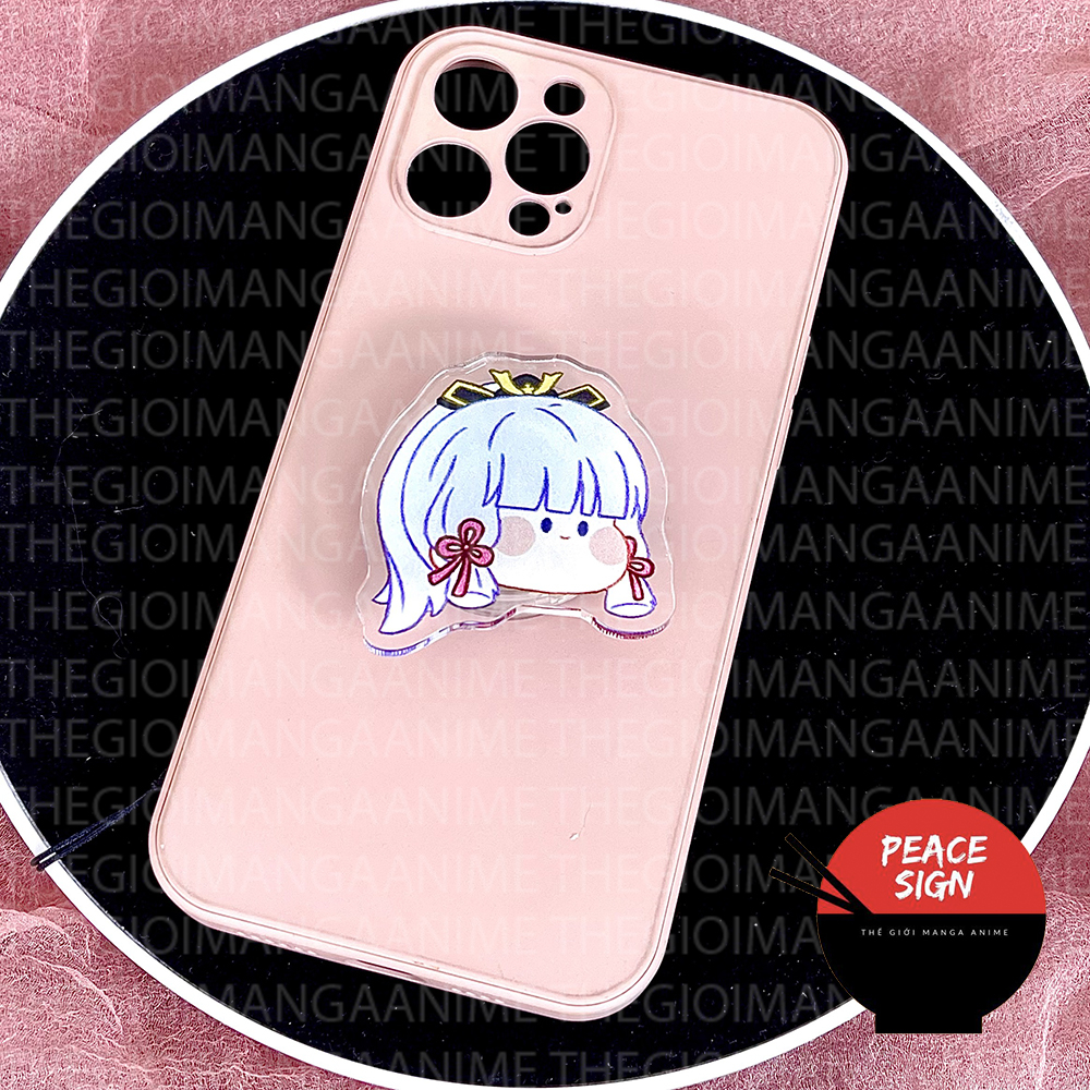 Giá đỡ điện thoại game GENSHIN IMPACT ver FACE CHIBI mica acrylic griptok pop nahida scaramouche xiao zhongli kazuha