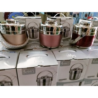 Cặp lồng inox sịn 2 ngăn siêu dày và giữ nhiệt_loại 1.3l và 1.5l