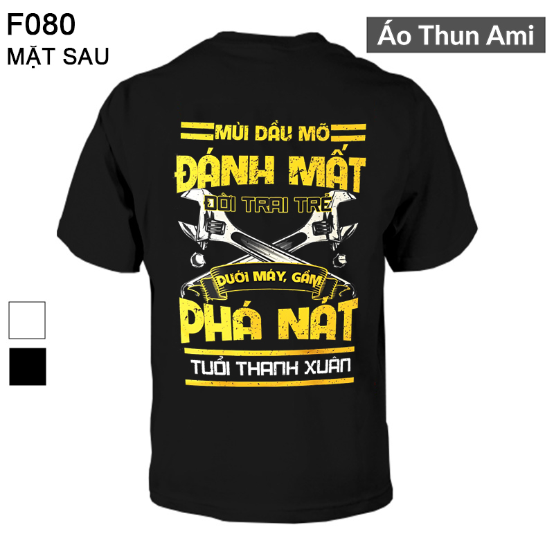 Áo thun nam thợ Máy - Mùi dầu mỡ đánh mất đời trai trẻ dưới máy gầm phá nát tuổi thanh xuân
