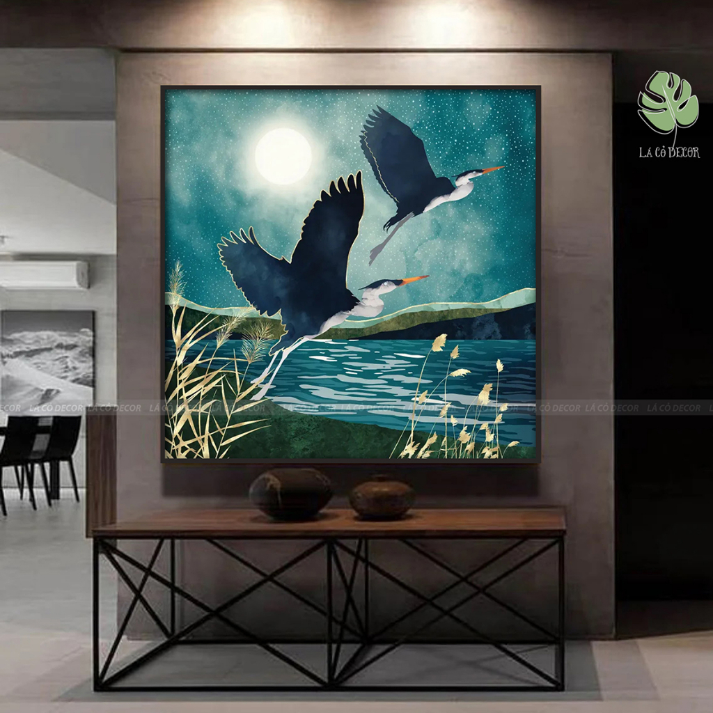 Tranh phong cảnh trừu tượng hiện đại trang trí nhà hàng, khách sạn, phòng khách,spa Collection 3