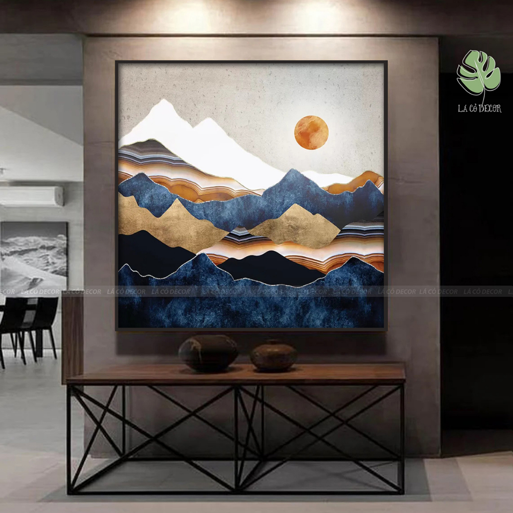 Tranh phong cảnh trừu tượng hiện đại trang trí nhà hàng, khách sạn, phòng khách,spa Collection 3
