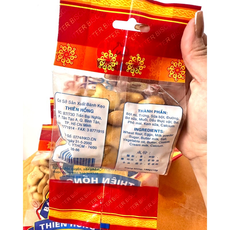 Bánh Kem Gấu Thiên Hồng Gói 700g/100g