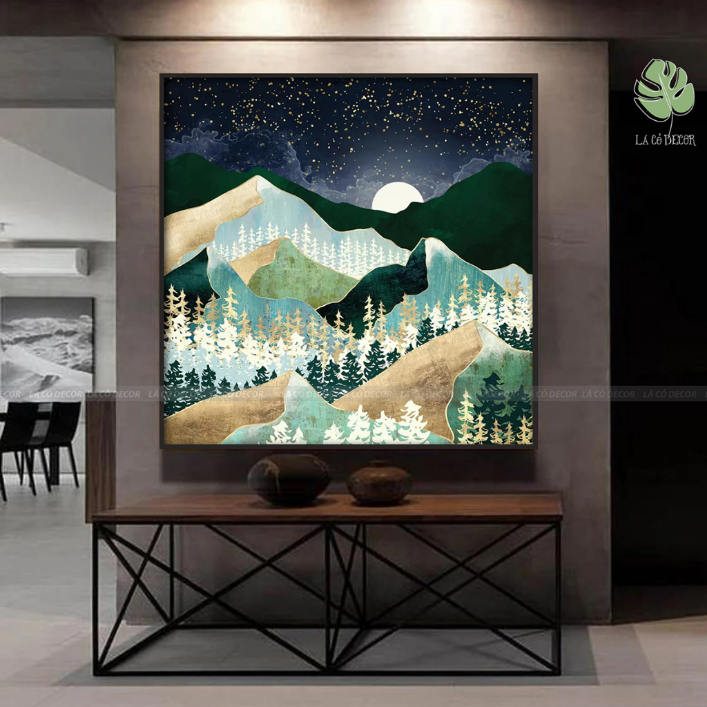 Tranh phong cảnh trừu tượng hiện đại trang trí nhà hàng, khách sạn, phòng khách,spa Collection 3