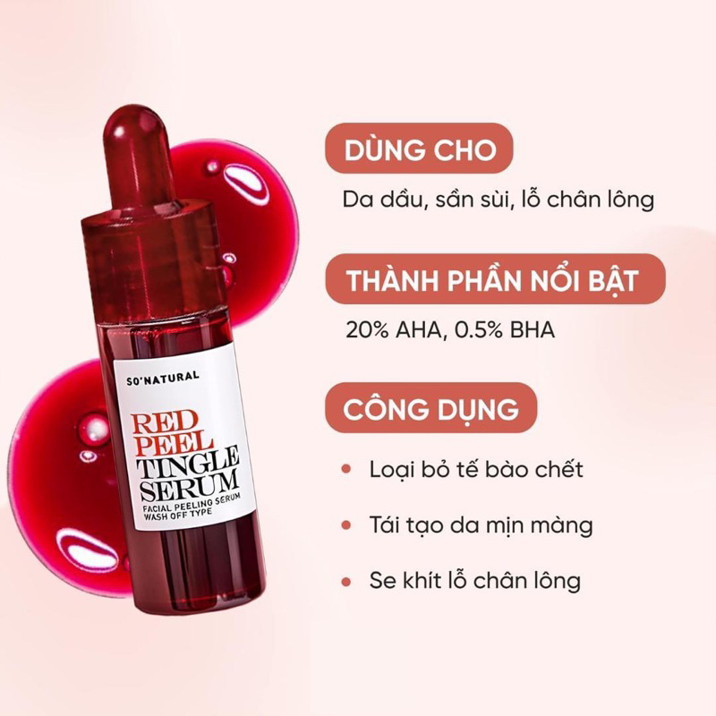 Red peel tingle serum 11ml thay da sinh học redpeel