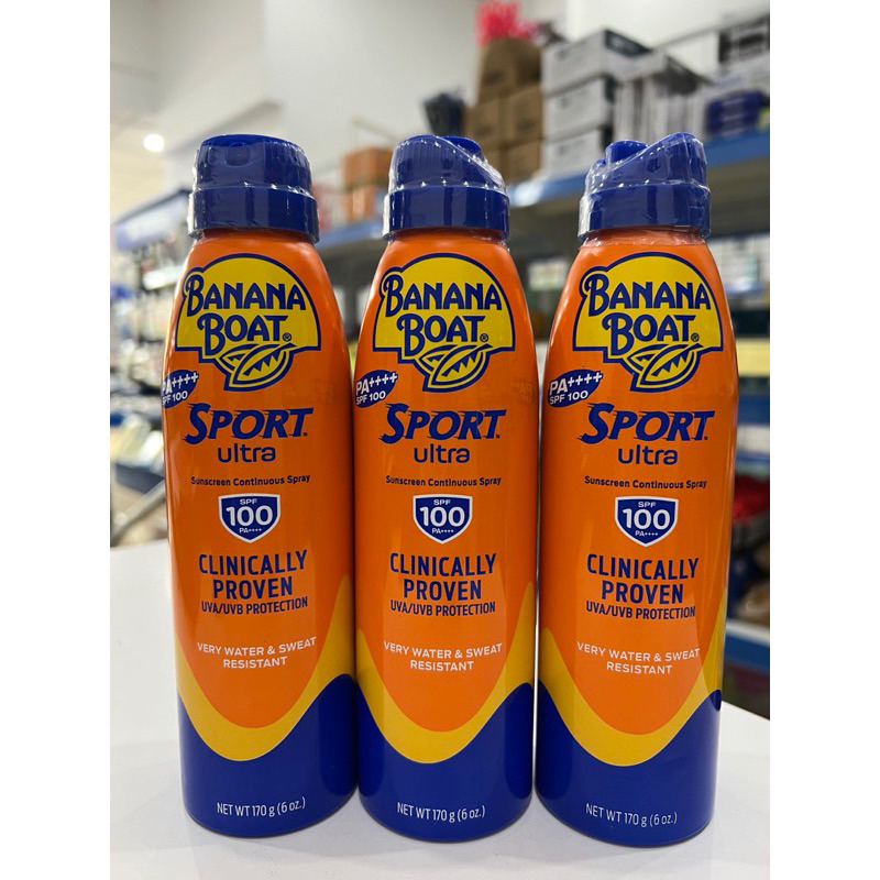 Bình Xịt Chống Nắng Thể Thao Banana Boat Sport  Chai 170ml / Hàng chuẩn Mỹ bảo vệ da và tia UV