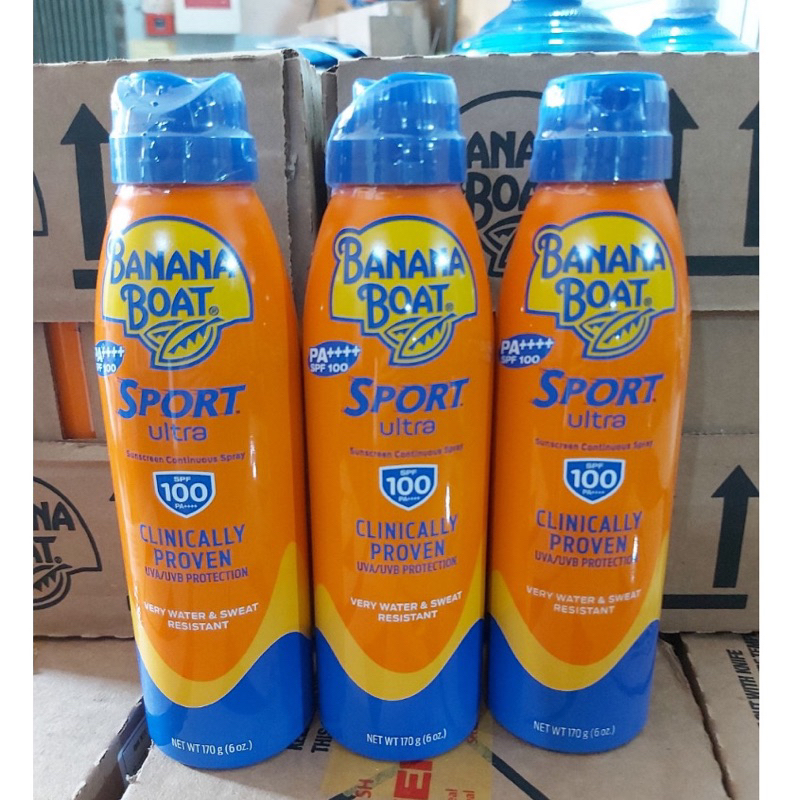 Bình Xịt Chống Nắng Thể Thao Banana Boat Sport  Chai 170ml / Hàng chuẩn Mỹ bảo vệ da và tia UV