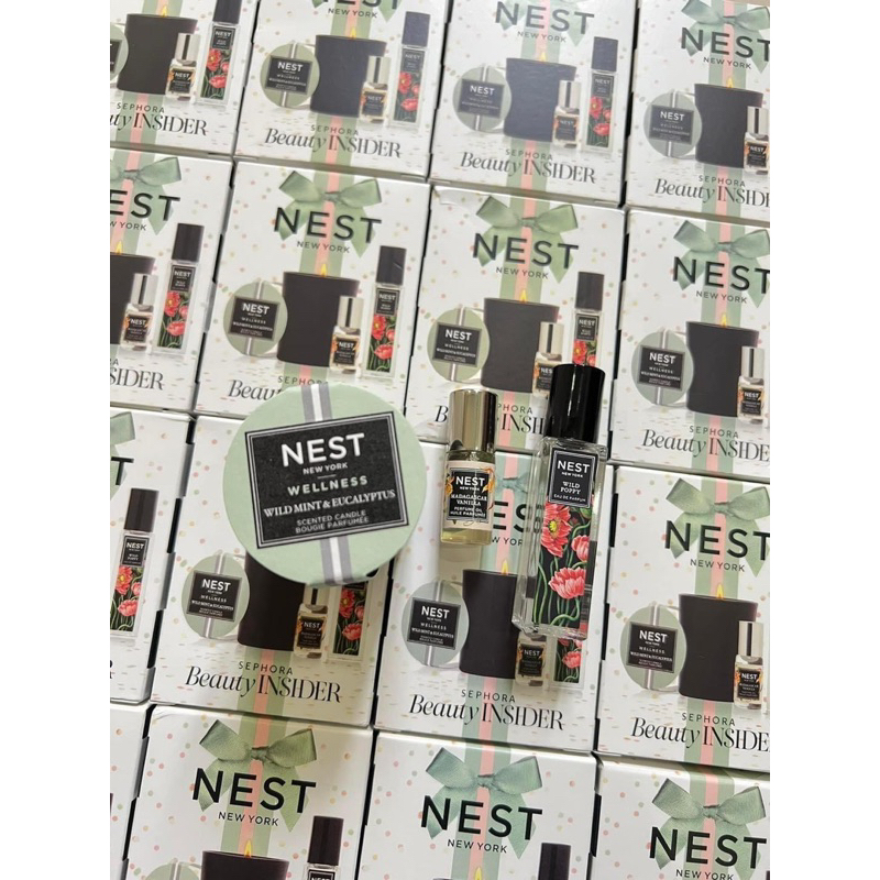 Set Nước Hoa Nữ + Nến Thơm NEST - Gift Sephora 3 Món