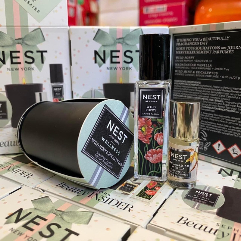 Set Nước Hoa Nữ + Nến Thơm NEST - Gift Sephora 3 Món